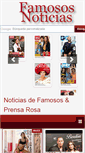 Mobile Screenshot of famosos-noticias.es